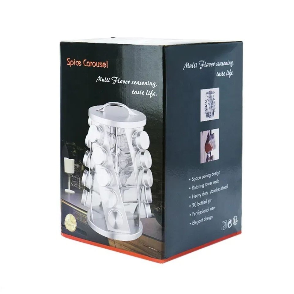 large rotating spice rack