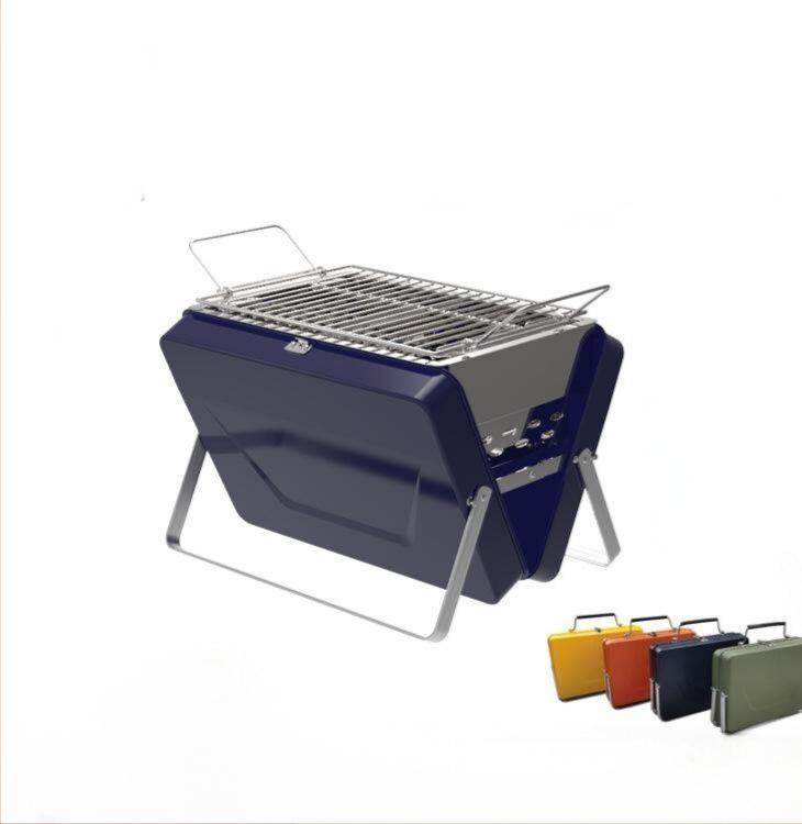Малко преносимо барбекю на дървени въглища