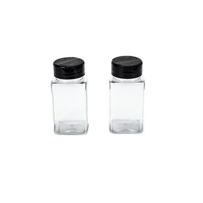 Square Spice Jars With Shaker Lids