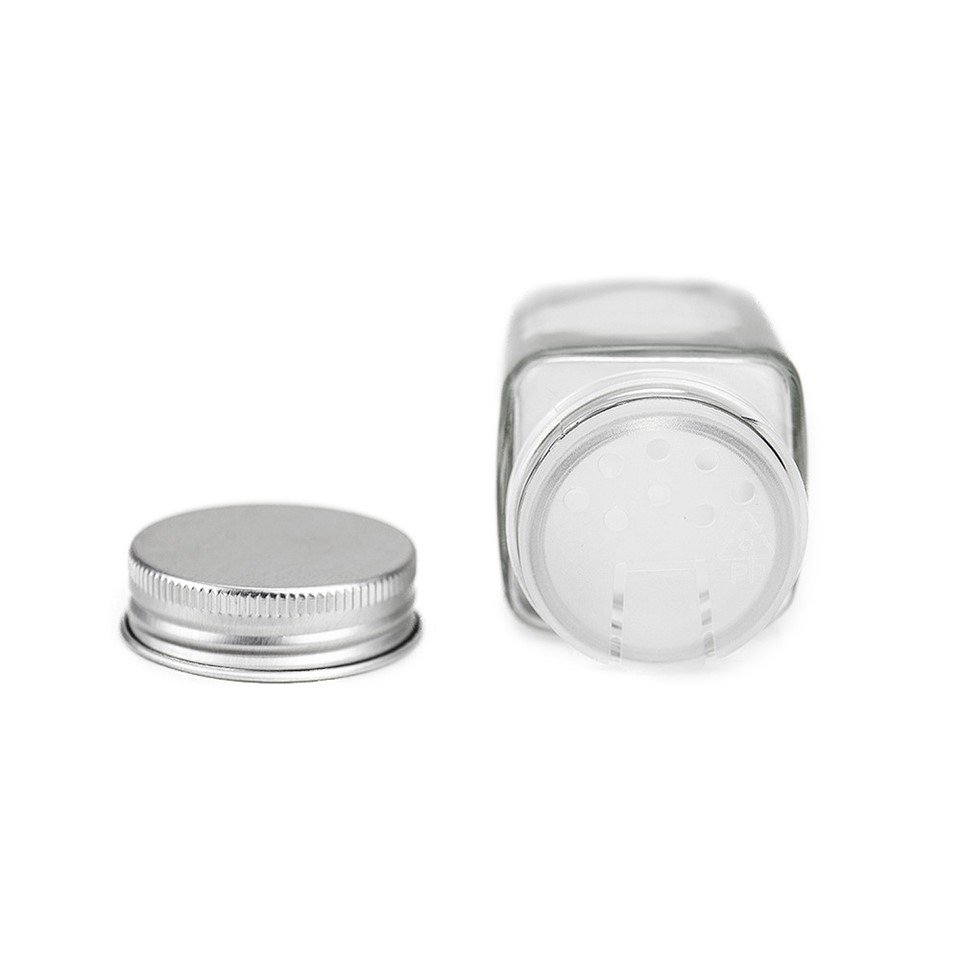 glass shaker bottle with lid