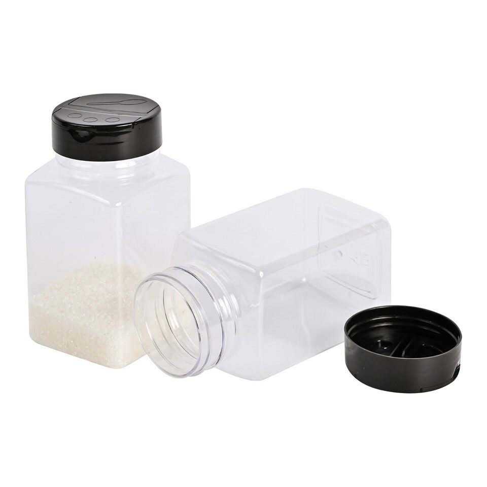 Square Plastic Spice Jars high quality