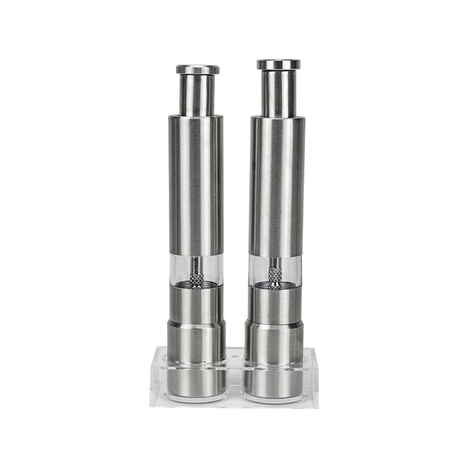 Stainless Steel Salt And Pepper Grinder Set