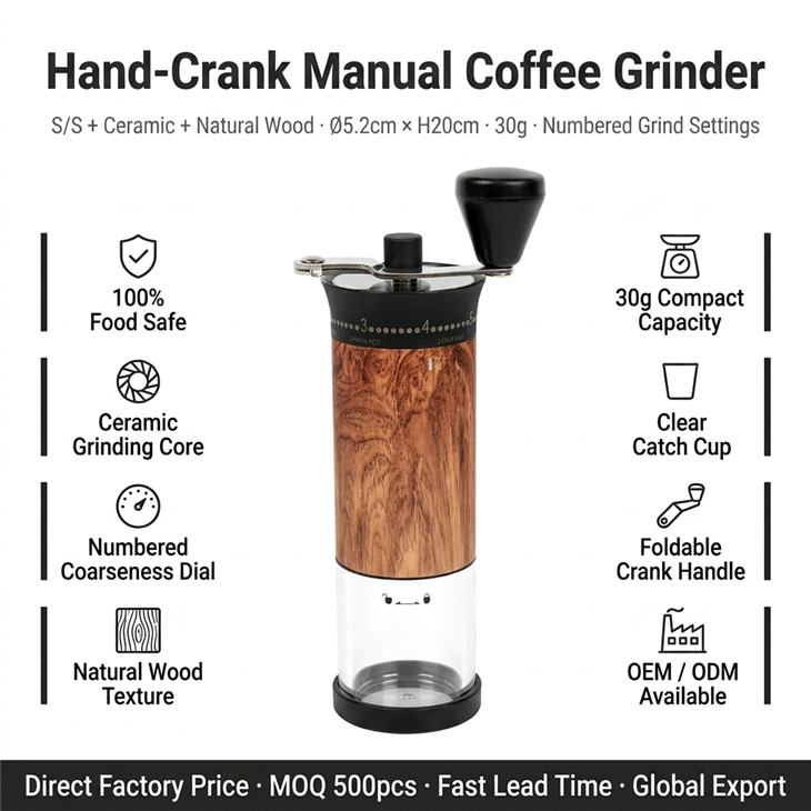 Travel Coffee Bean Grinder factory