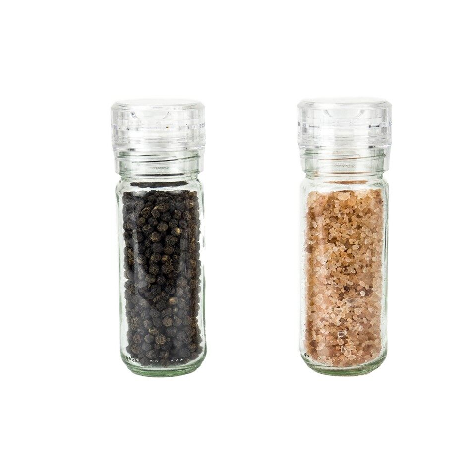 White Ceramic Salt And Pepper Grinders