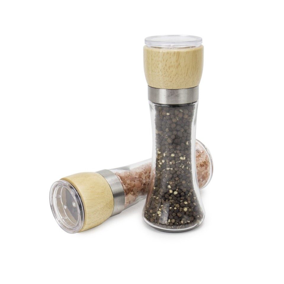 White Wooden Pepper Grinder