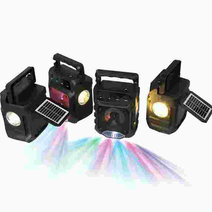 Преносимо радио с Bluetooth високоговорител, захранвано от слънчева енергия