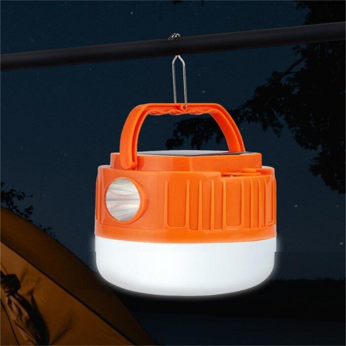 solar rechargeable led  flashlight