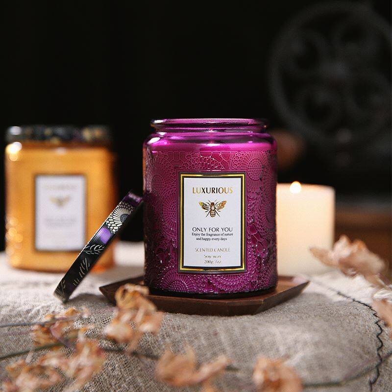 Veleprodaja kozarcev za sveče s pokrovi