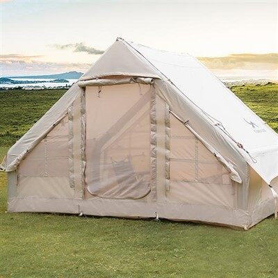 Aufblasbares Zelt mit Luftpumpe