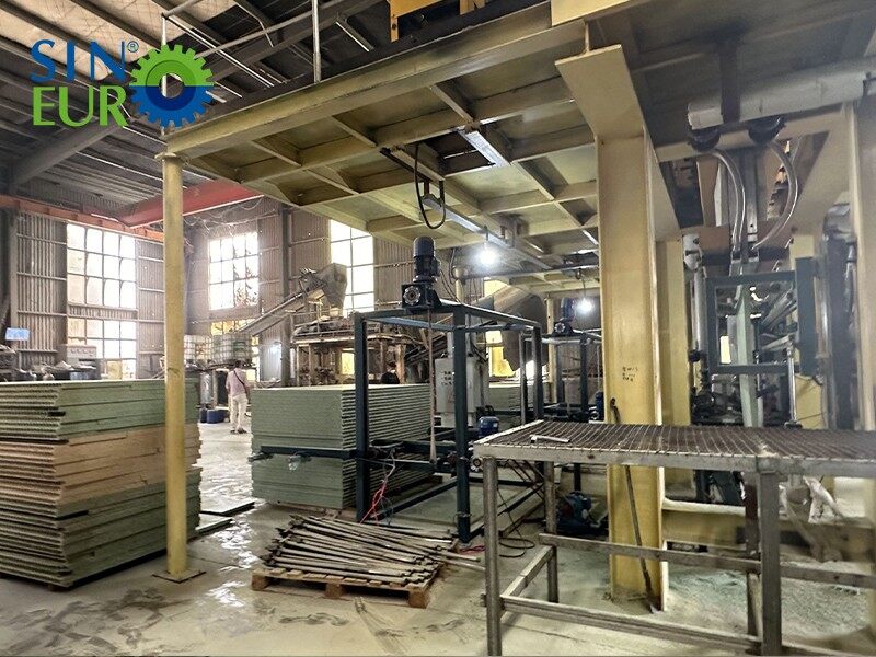 Extruded-particle-board-production-line
