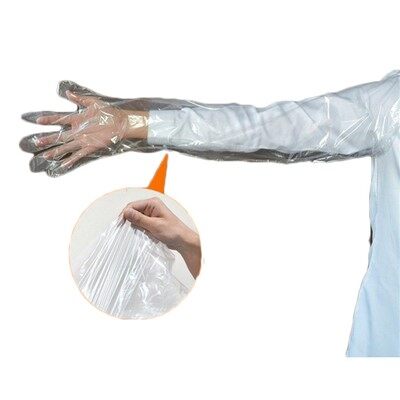 Rankos ilgio plastikinės pirštinės