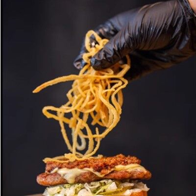 Guanti CPE in plastica nera