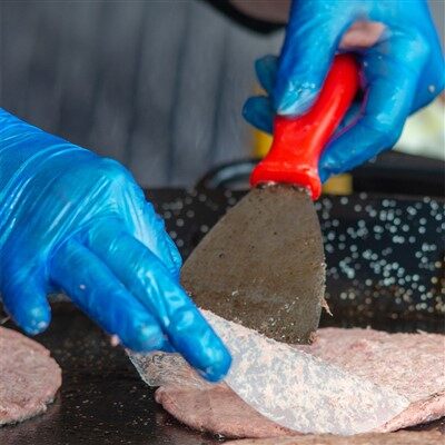 Penanganan Makanan Sarung Tangan Plastik Biru