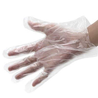 Clear Plastic HDPE Gloves
