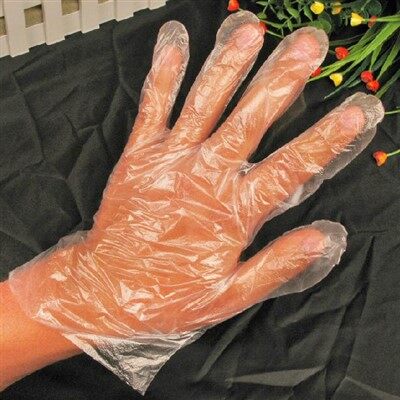Clear Plastic LDPE Gloves