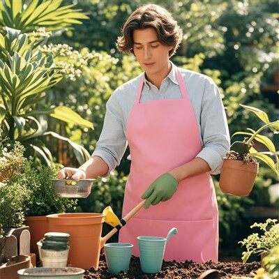 Grembiuli di plastica rossa