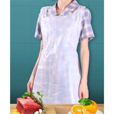 سفید پلاسٹک aprons