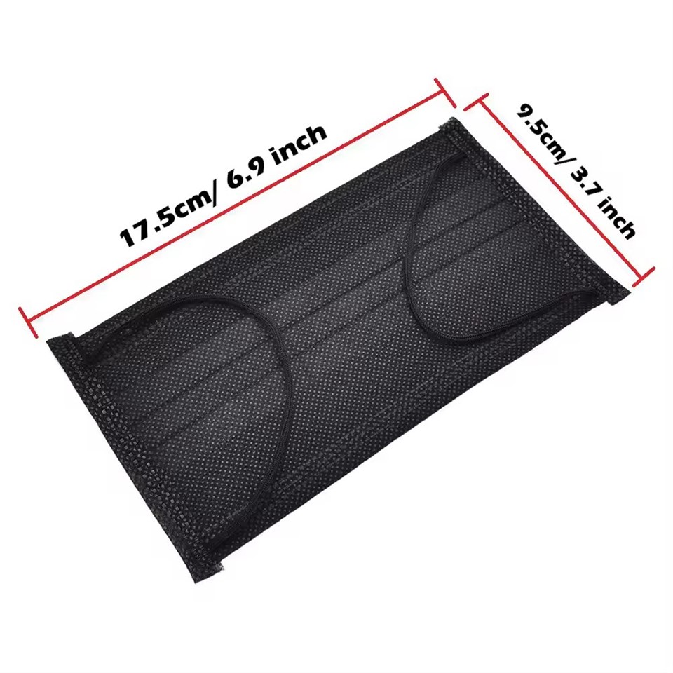 Black Disposable Face Mask