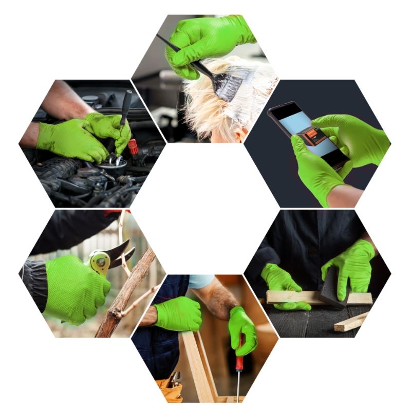 Green Latex Gloves