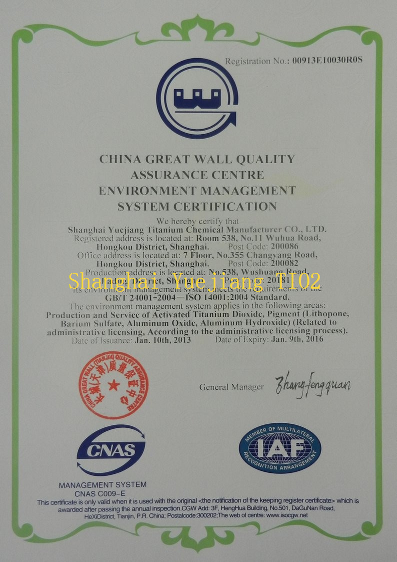 Titanium Dioxide Concrete Pigment factory