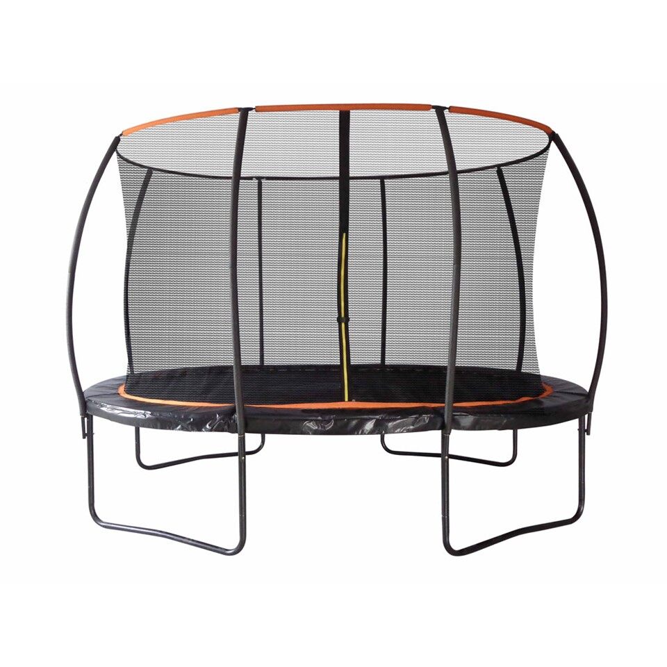 Oval Trampoline with Enclosure