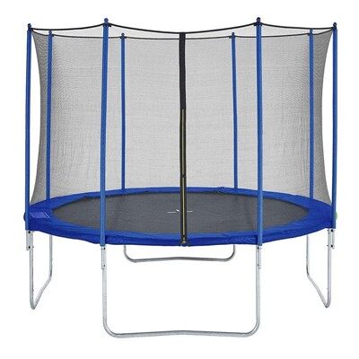 12 ft Round Trampoline With Enclosure