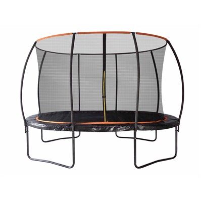 Oval Trampoline with Enclosure