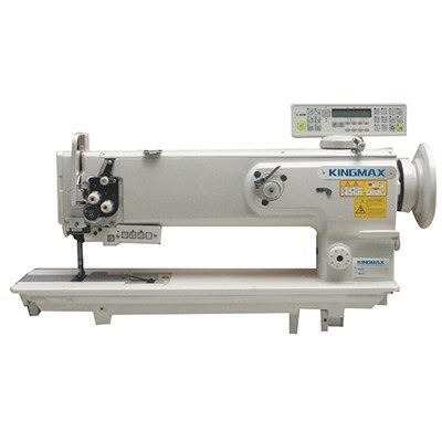 1&2 Needle 18 Inch Long Arm Union Feed and Walking Foot with Auto Thread Trimmer Lockstitch Sewing Machine