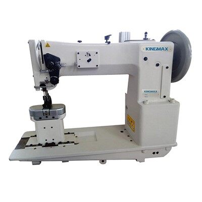 1&2 nål 15 tum lång arm sammansatt matning och gångfotstolpssäng symaskin