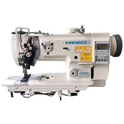 High Speed 2-needle Split Needle Bar Compound Feed and Walking Foot Lockstitch Sewing Machine