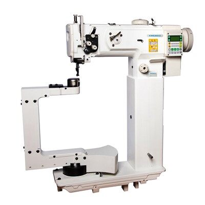 1-needle 360 Degree Rotation Sewing Arm Triple Feed Walking Foot Post Bed Sewing Machine