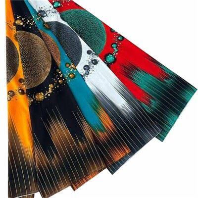 Painettu rayon -mekko materiaali