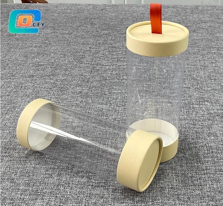 paper pvc makeup brush canister