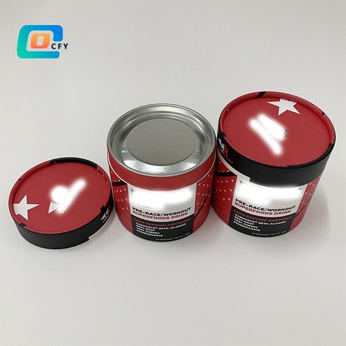 Metal Lid Food Paper Can