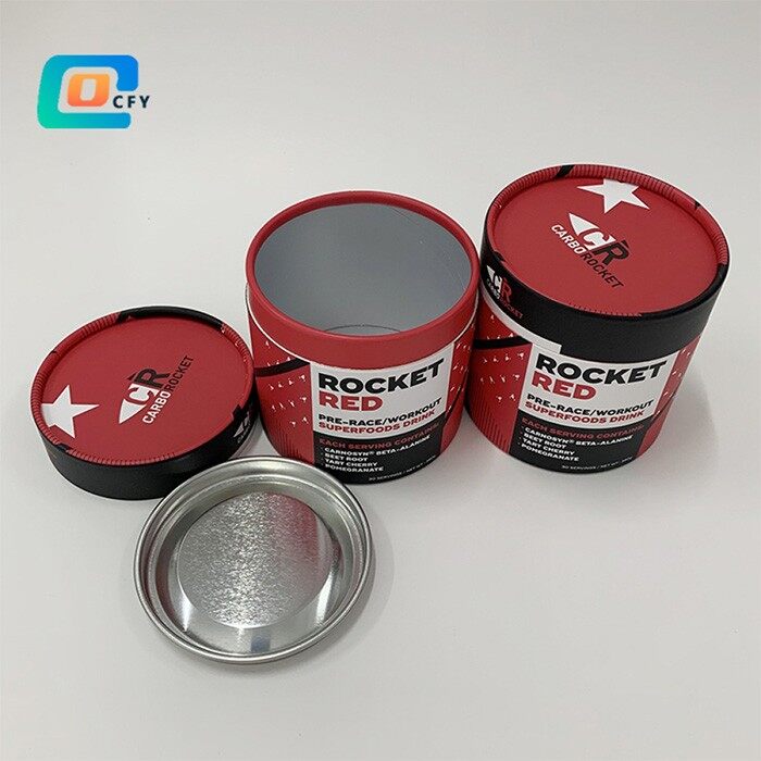 Metal Lid Food Paper Can