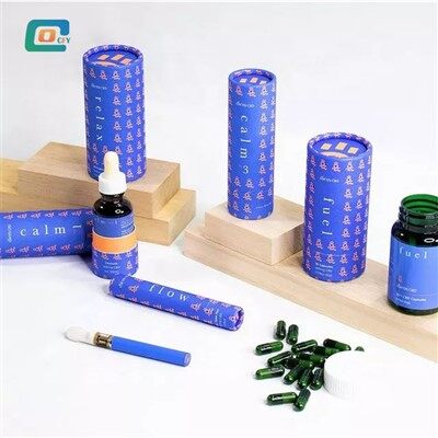 Rörförpackning av kartong för 10 ml flaska