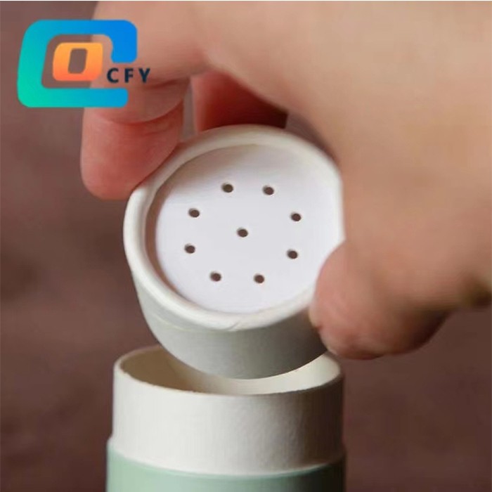 cylinder shaker paper container