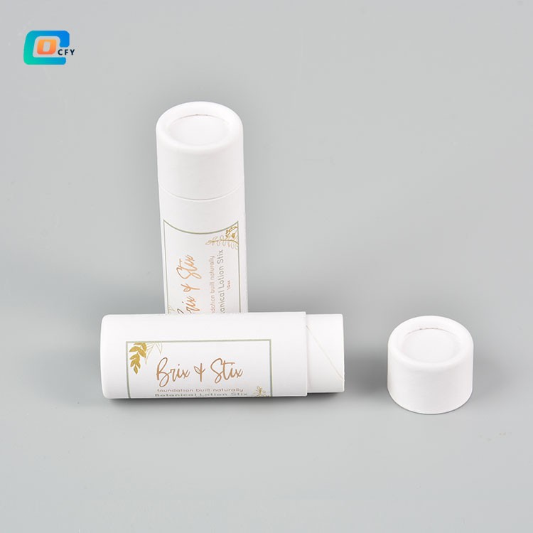 paper tube lip balm container