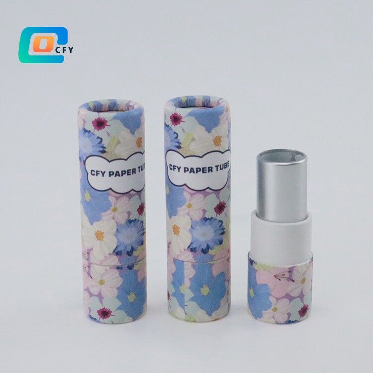 paper tube lip balm packaging
