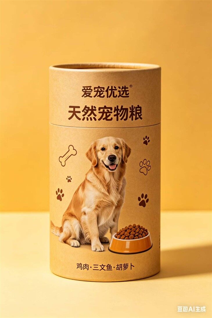 Paper Tube Packaging Fot Pet Food