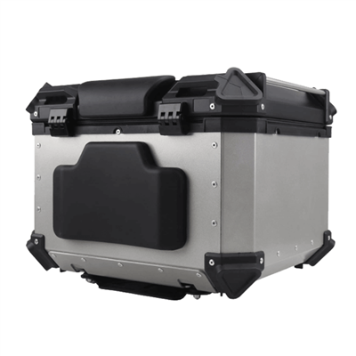 Respaldo del baúl superior de la motocicleta