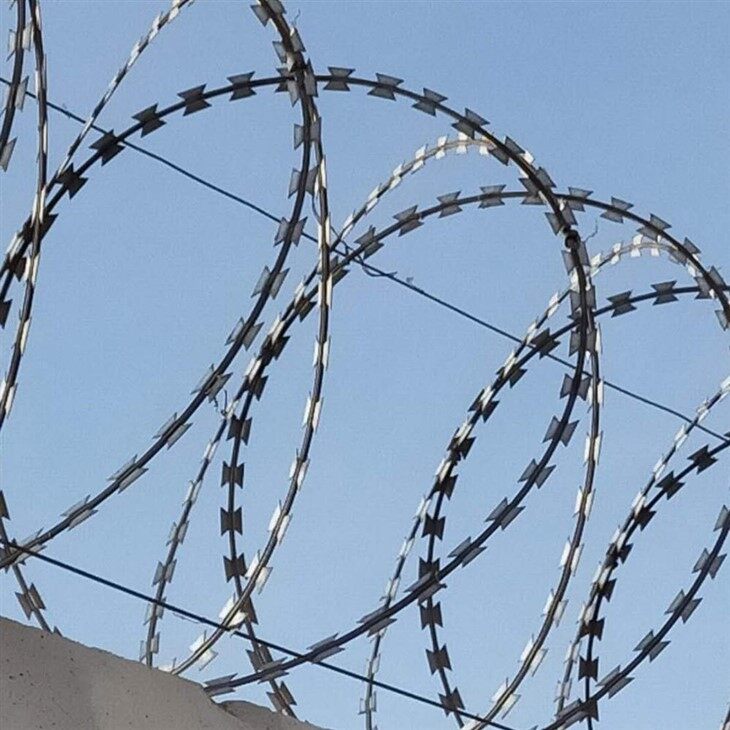 Prikkeldraad van scheermes