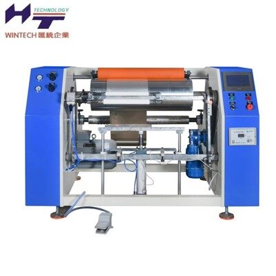 Máquina rebobinadora de papel de aluminio semi-automática