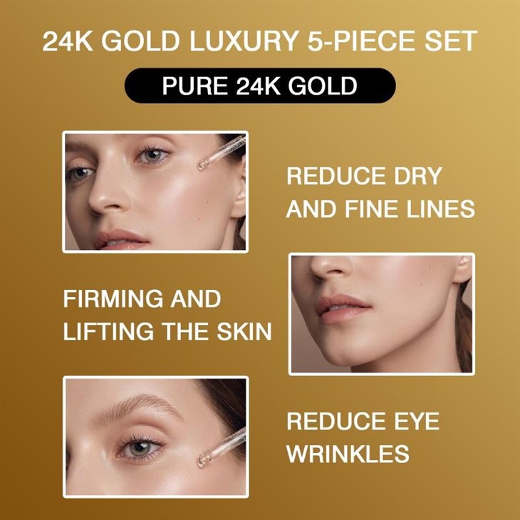24K Gold Skincare Set