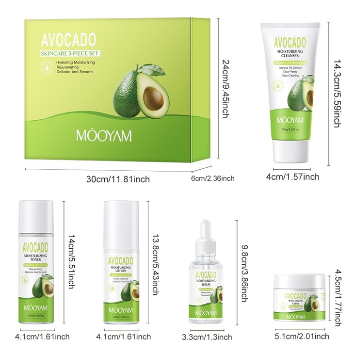 Avocado Skin Care Set
