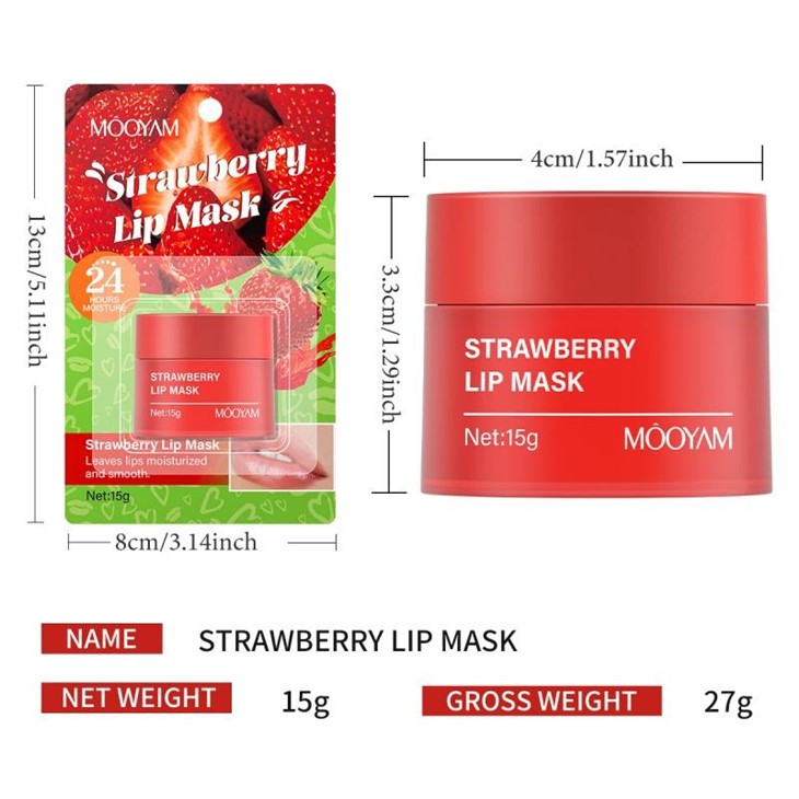 Cherry Strawberry Vitamin C Lip Mask/Scrub