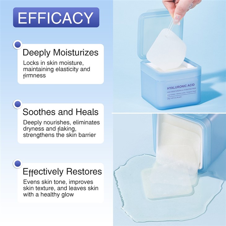 IREV Hyaluronic Acid High Moisturizing & Hydrating Pads factory