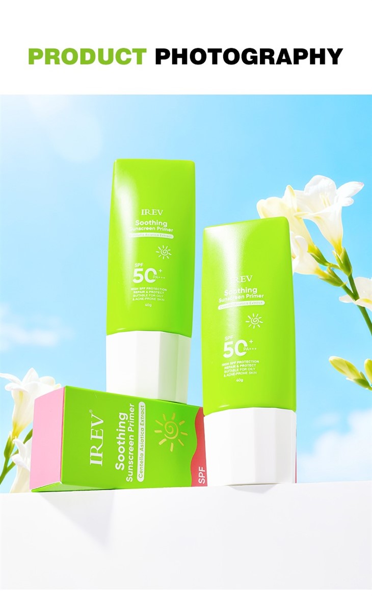 IREV Soothing Sunscreen Primer Centella Asiatica Extract factory