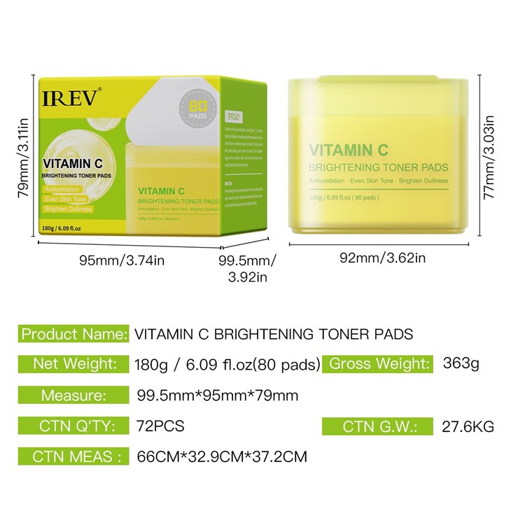 IREV Vitamin C Brightening Toner Pads suppliers