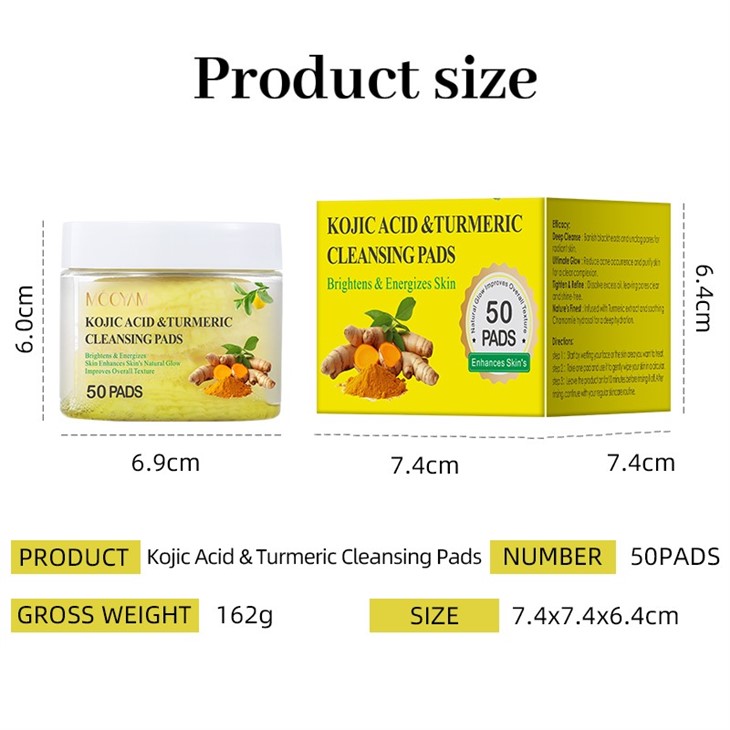 Kojic Acid &turmeric Cleaning Pads
